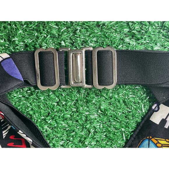 Goofey Disney Balancine 100% Silk cummerbund great graphic print musical theme - Picture 4 of 6